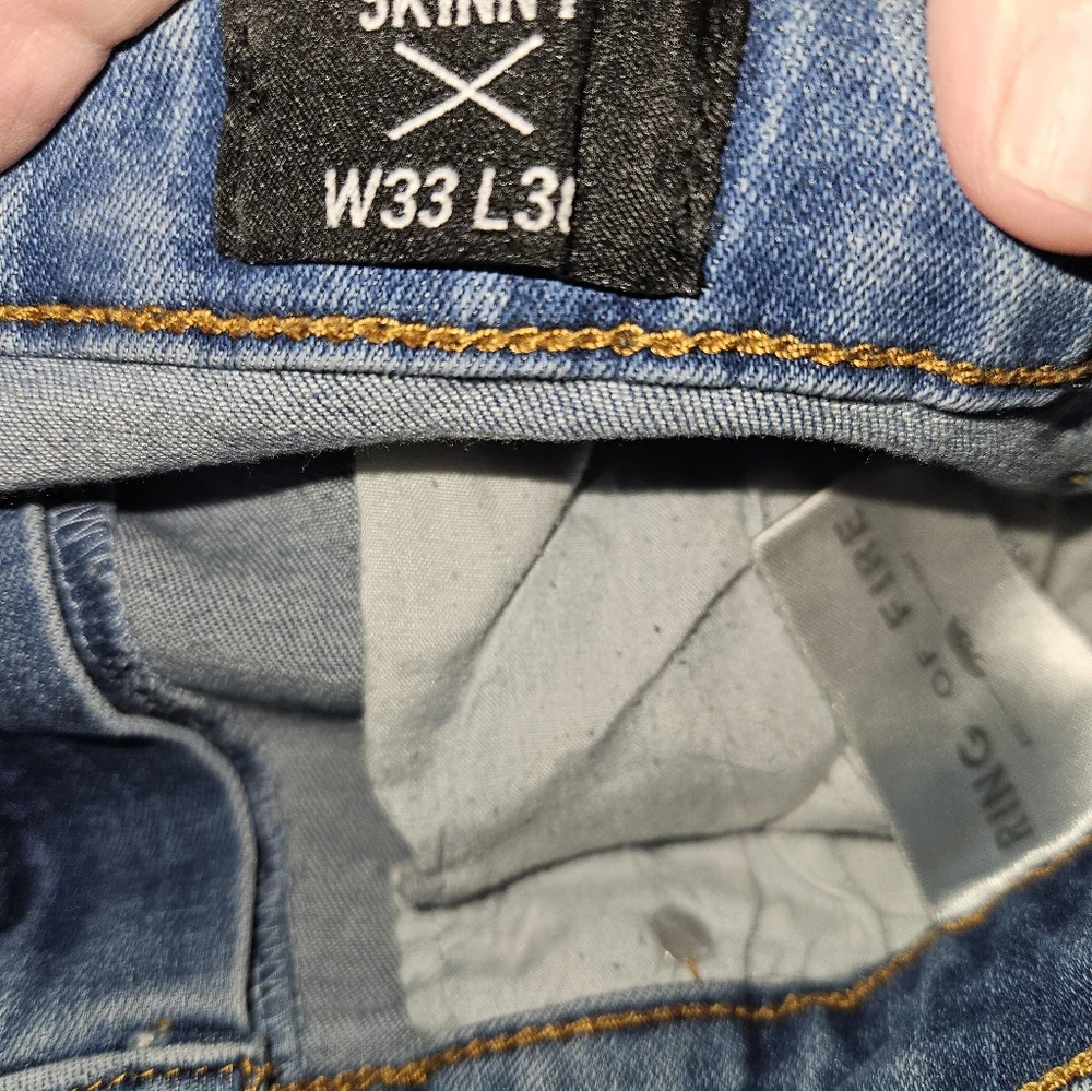 Ring Of Fire Mens Skinny Jeans Size 33/30 - Picture 11 of 11